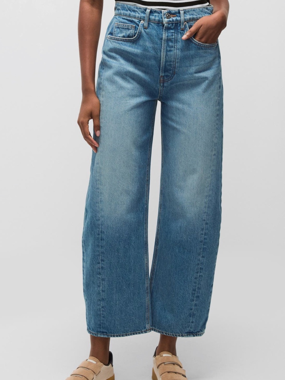 Veronica Beard - Ryder Saddle Ankle Jeans in Enough Said